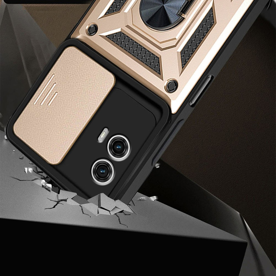 Telefontok a Motorola Moto G73 5G, CamShield Slide, arany