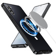 Kameravédő tok Samsung Galaxy Note 10+ Plus, CamShield MagSafe, átlátszó / fekete