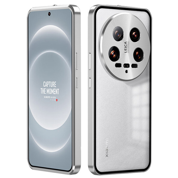 Tok Xiaomi 14 Ultra, Magnetic Dual Glass, ezüst
