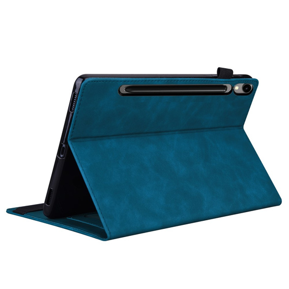Tok Samsung Galaxy Tab S10 FE+ Plus, Classic, tolltartóval, kék
