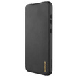 NILLKIN flip tok Samsung Galaxy A56, CamShield Qin Pro, bőr, fekete