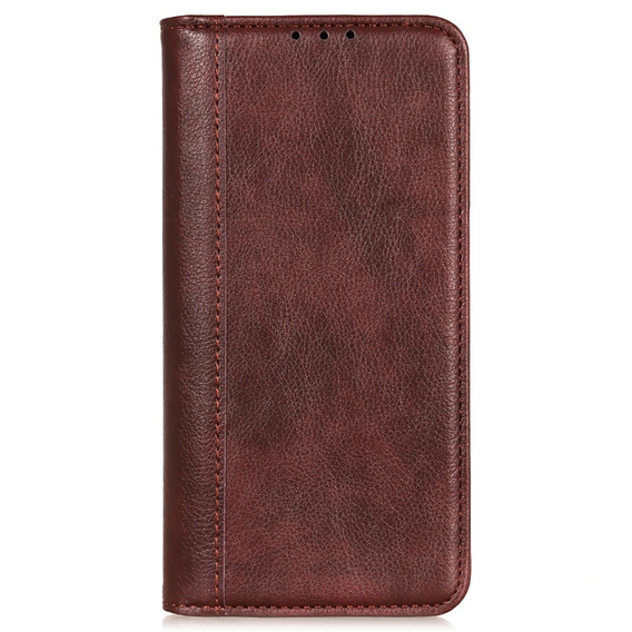 Telefontok a Samsung Galaxy S23 Ultra, Wallet Litchi Leather, barna