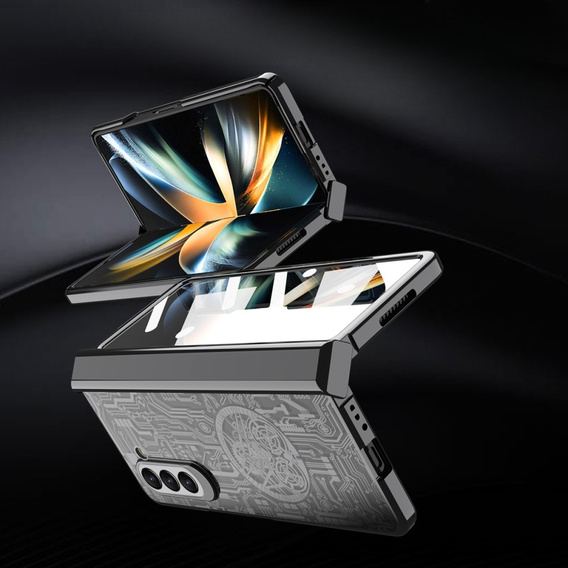 Tok Samsung Galaxy Z Fold 5 5G, Mechanical Legend, fekete