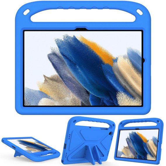 Gyermek tok Samsung Galaxy Tab A9+, Gyermek tok fogantyúval, kék