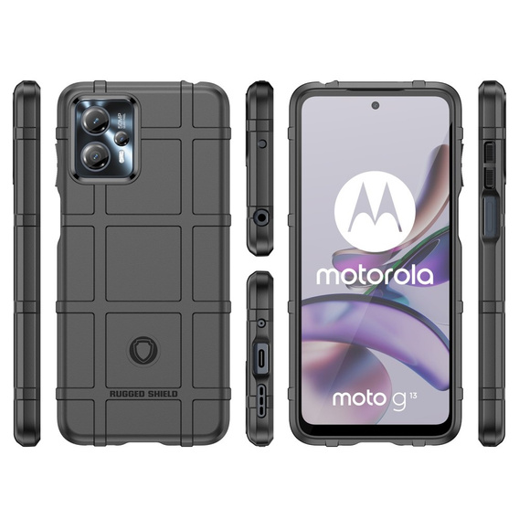 Telefontok a Motorola Moto G13 / G23, Rugged Shield, fekete