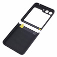 Tok Samsung Galaxy Z Flip5 5G, Aramid Fiber Cover, fekete