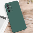 A tok Samsung Galaxy A15, Silicone Lite, sötétzöld + 9H üveg