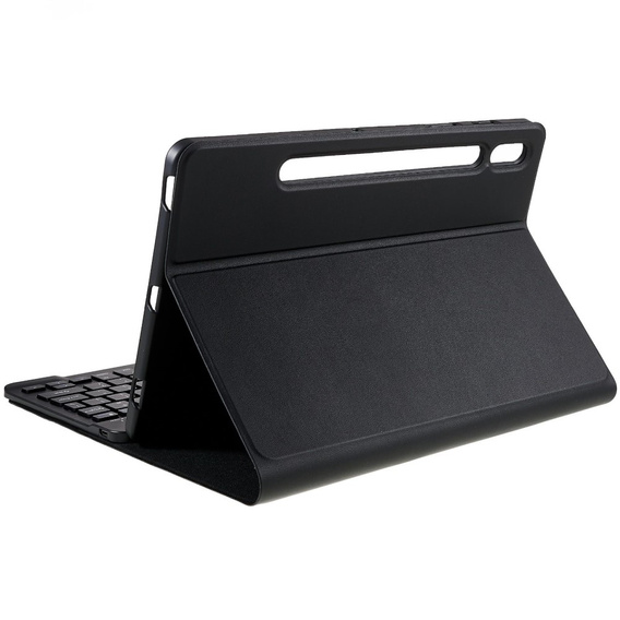 Tok + billentyűzet Samsung Galaxy Tab S7 T870/T875 / S8, Pen Slot, fekete