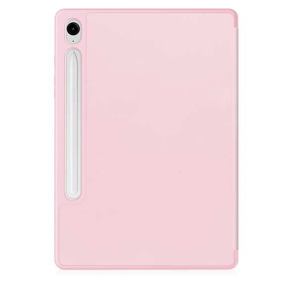 Tok Samsung Galaxy Tab S10 FE+ Plus, Smartcase tolltartóval, rózsaszín