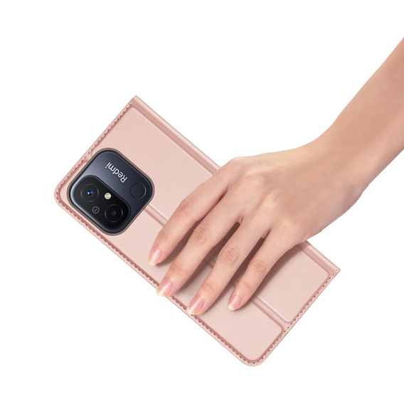 Dux Ducis Telefontok a Xiaomi Redmi 12C, Skinpro, rózsaszín rose gold