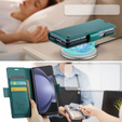 CASEME flip tok Samsung Galaxy Z Fold6 5G, Litchi Wallet, zöld