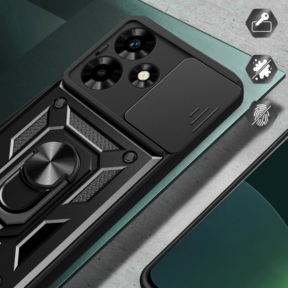 Telefontok a Infinix Hot 30, CamShield Slide, fekete