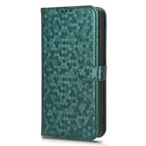 Flap tok Realme C71, Wallet Rhombus, zöld