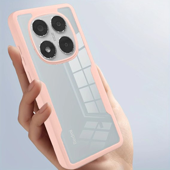 Tok Xiaomi Redmi Note 14 Pro 5G készülékhez, Shockproof, fóliával, rózsaszín