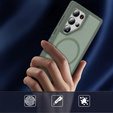 Tok kerettel Samsung Galaxy S24 Ultra készülékhez, MagSafe-hoz, zöld