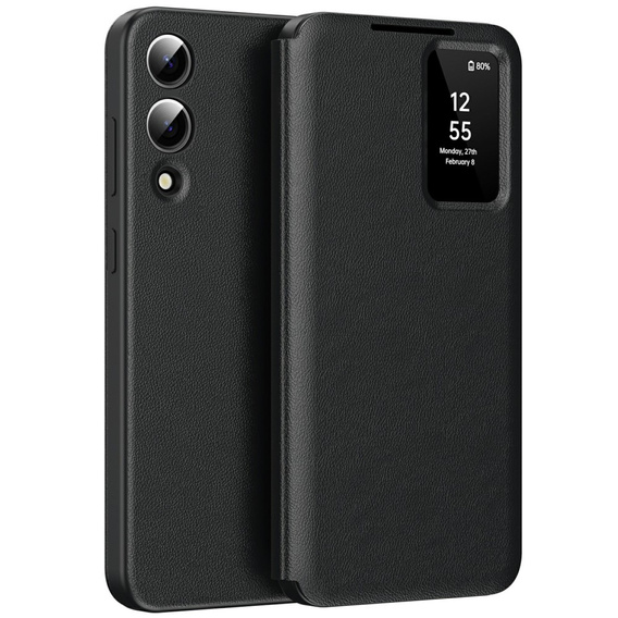 Flip tok Samsung Galaxy S25 Edge, Smart View Wallet, fekete