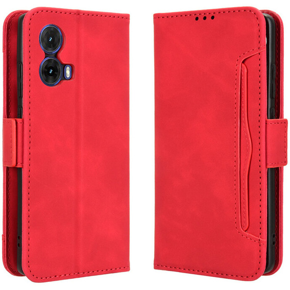 Pattintható tok a Motorola Moto G85, Card Slot, piros