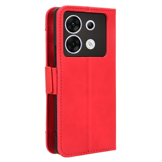 Pattintható tok a Infinix Zero 30 5G, Card Slot, piros