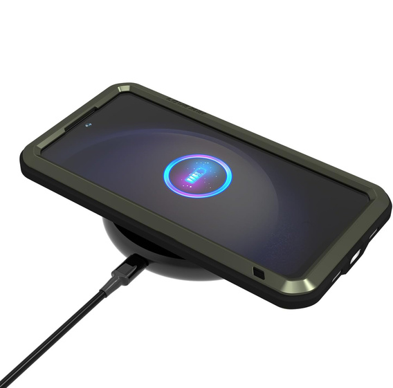 Páncélozott tok edzett üveggel Samsung Galaxy S25 FE készülékhez