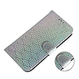 Pattintható tok a Oppo A17, Wallet mandala, szürke