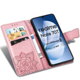 Pattintható tok a Realme Note 70T 4G, Butterfly, rózsaszín rose gold