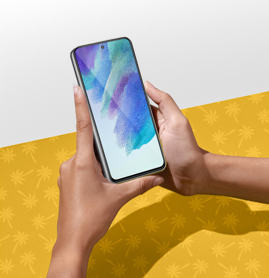 9D Flexi Palm kerámiaüveg a Samsung Galaxy S21 FE készülékhez