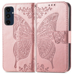 Pattintható tok a Samsung Galaxy A16, Butterfly, rózsaszín rose gold