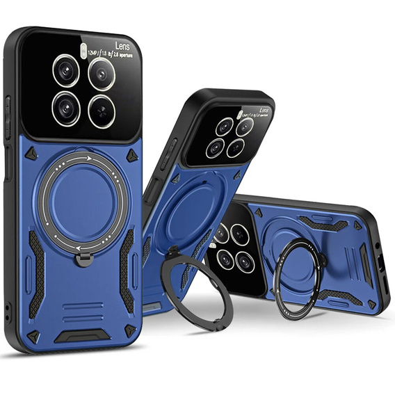 Páncélozott tok a Realme 12 Pro 5G / 12 Pro+ 5G készülékhez, Magnetic Ring, kék