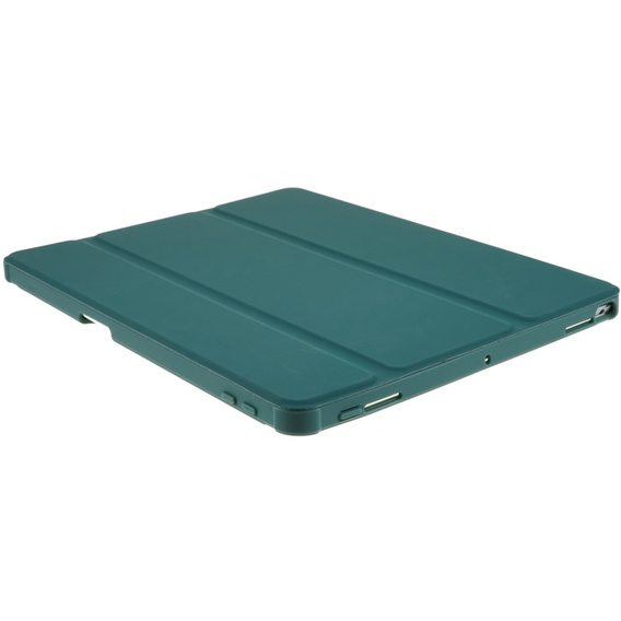 Tok iPad 10.2 2021 / 2020 / 2019, Smartcase Hybrid, tolltartó résszel, sötétzöld