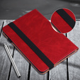 Tok Lenovo Tab M9, Classic, tolltartóval, piros