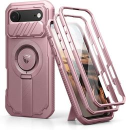 Dexnor páncélozott tok állvánnyal és fényképezőgép zárral, MagSafe iPhone Air készülékhez