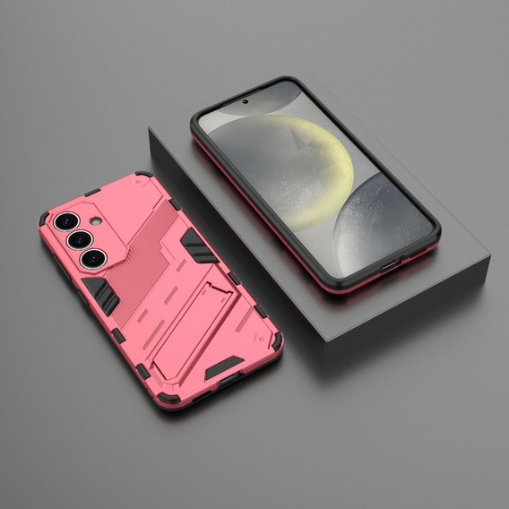 Tok Samsung Galaxy A56 5G, Military kickstand, rózsaszín