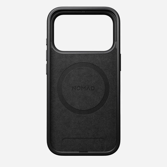 Nomad tok iPhone 17 Pro-hoz, Modern bőr tok, fekete
