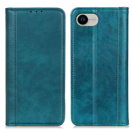 Telefontok a Iphone 16E, Wallet Litchi Leather, kék