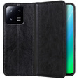 Telefontok a Xiaomi 13, Wallet Litchi Leather, fekete