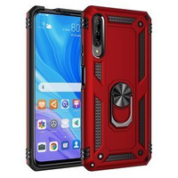 Páncélozott telefontok a Huawei P Smart Pro, Nox Case Ring, piros