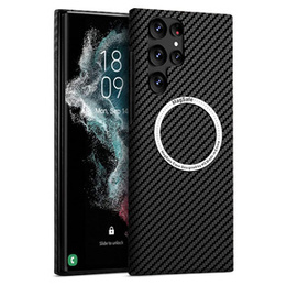 Telefontok a Samsung Galaxy S21 Ultra, Magsafe Slim Carbon, fekete