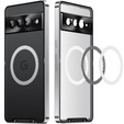 Kameravédő tok Google Pixel 8 Pro, CamShield MagSafe, átlátszó / ezüst