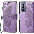 Pattintható tok a Infinix Hot 50 Pro 4G, Butterfly, lila