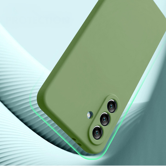 Telefontok a Samsung Galaxy A56 5G, Silicone Lite, zöld