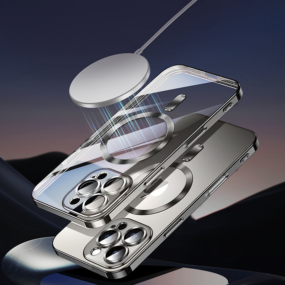 Tok iPhone 16 Pro Max-hoz, Electro MagSafe, titánium szürke + üveg a képernyőhöz