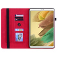 Tok Samsung Galaxy Tab A7 Lite, Wallet Pen Slot, piros