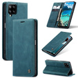 CASEME tok Samsung Galaxy A12 / M12 / A12 2021, Leather Wallet Case, kék