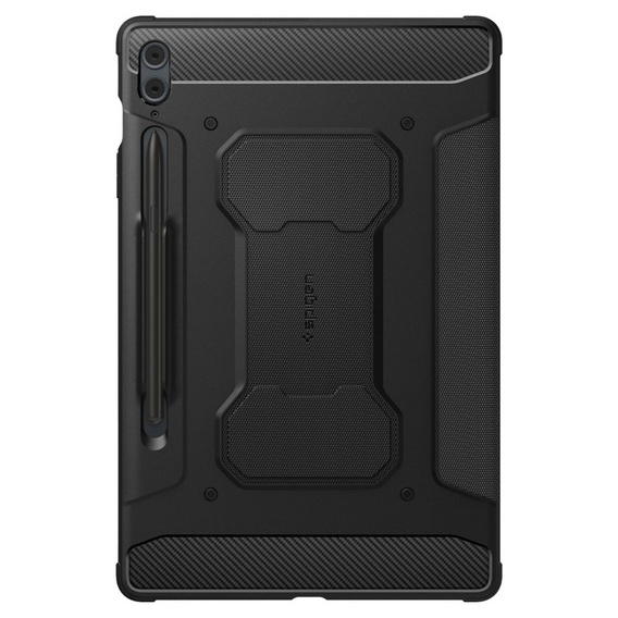 SPIGEN Rugged Armor Pro tok Samsung Galaxy Tab S9 FE+ 12.4" (X610/X616B) készülékhez – Fekete