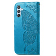 Pattintható tok a Samsung Galaxy A56, Butterfly, kék