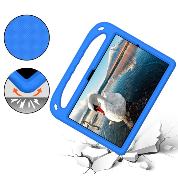 Gyermek tok Samsung Galaxy Tab A8 10.5, gyermek tok fogantyúval, kék