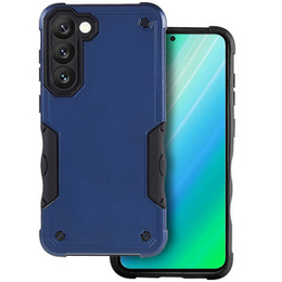 Páncélozott tok a Samsung Galaxy S23, Dual-Layer, sötétkék