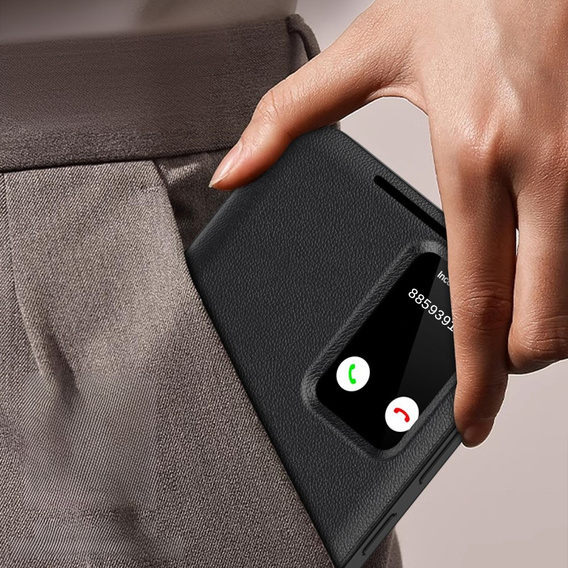 Flip tok Samsung Galaxy S25, Smart View Wallet, fekete
