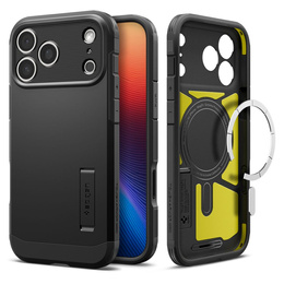 Spigen tok iPhone 17 Pro Max készülékhez, Tough Armor T MagSafe, fekete
