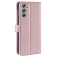 Pattintható tok a Samsung Galaxy M34, Wallet Zipper Pocket, rózsaszín